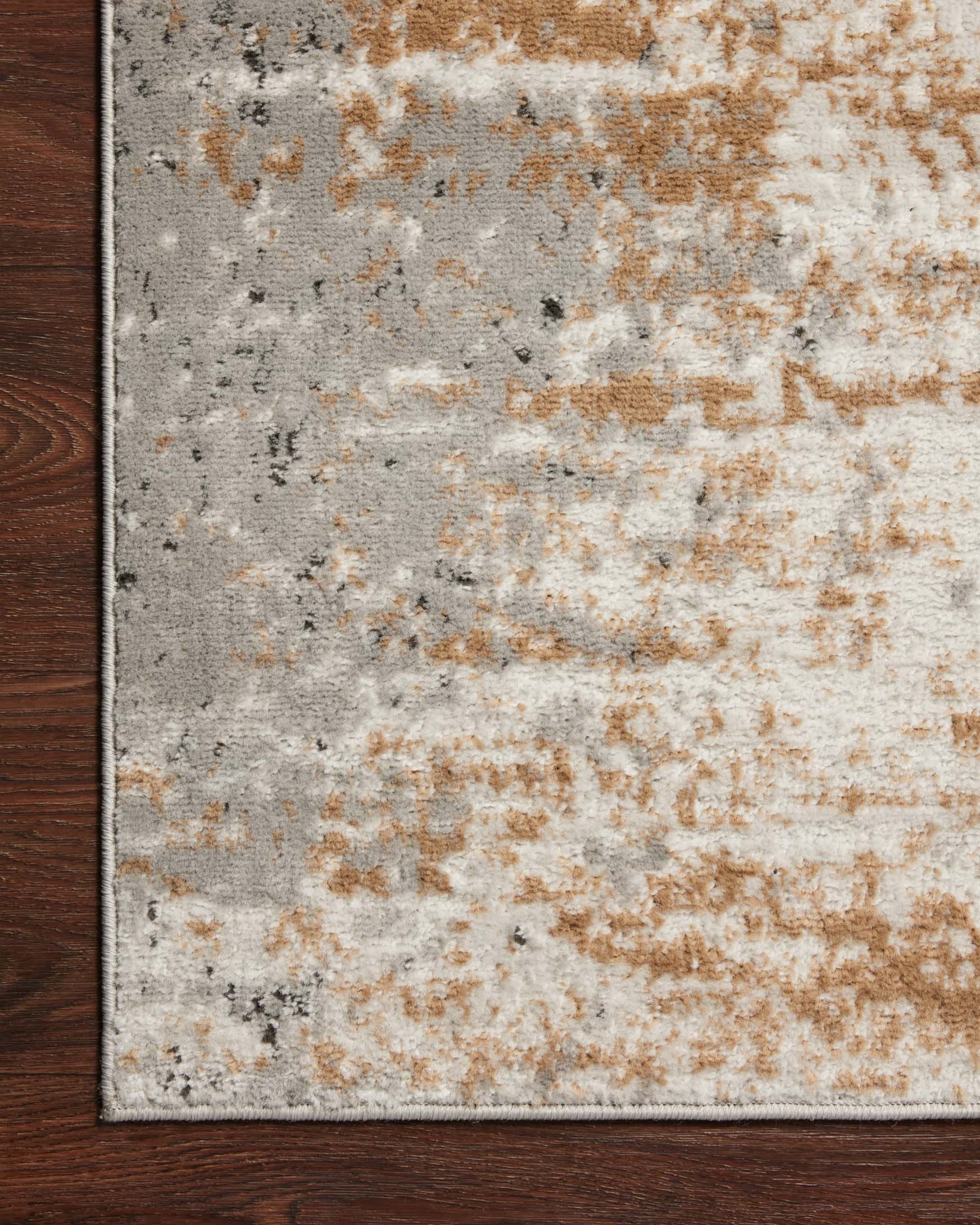 Loloi II Bianca Collection - Contemporary Power Loomed Rug in Stone & Gold (BIA-01) - Image 5