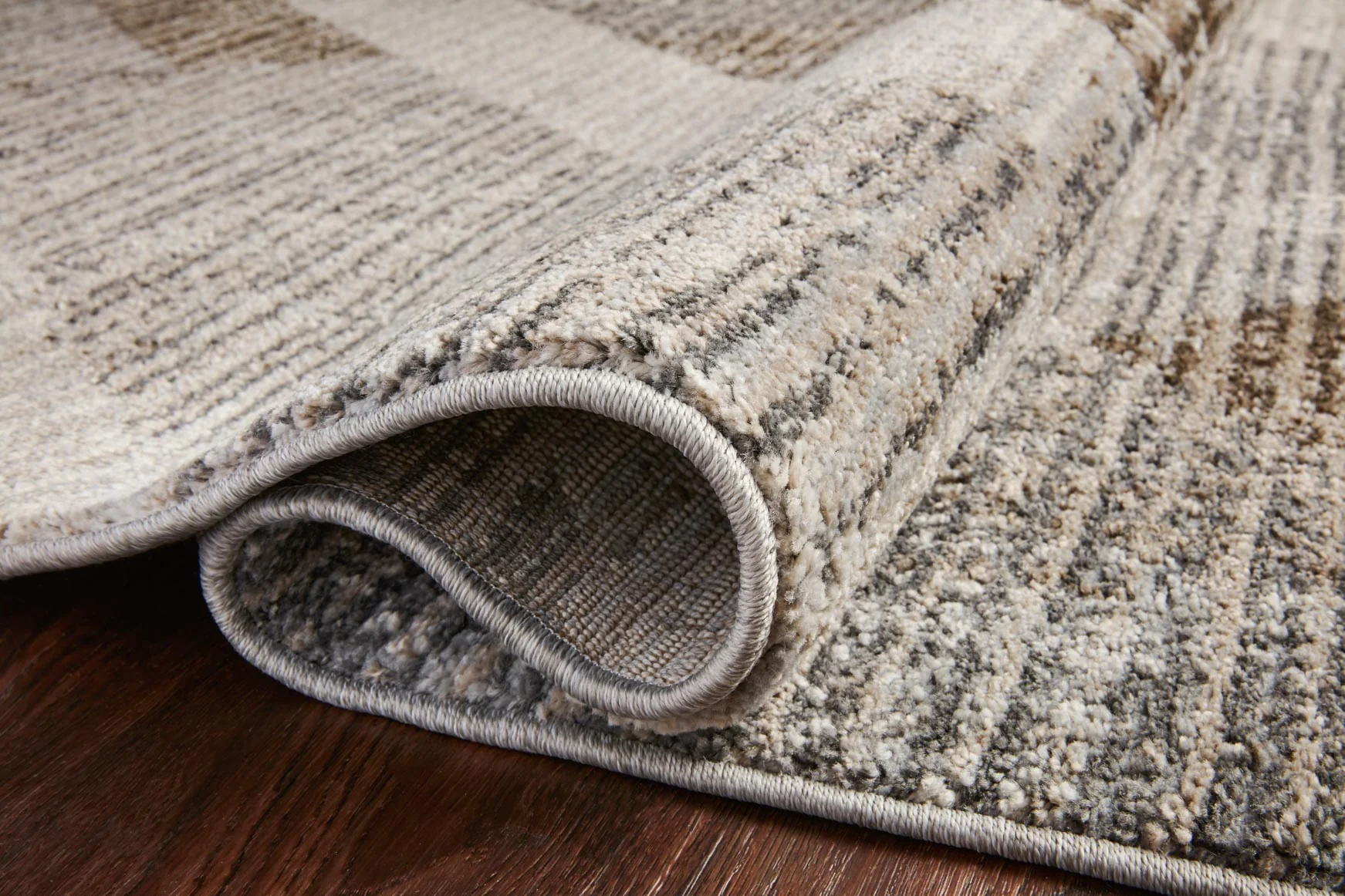 Loloi II Austen Collection - Contemporary Power Loomed Rug in Stone & Bark (AUS-04) - Image 5